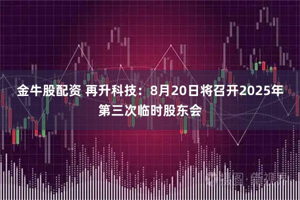 金牛股配资 再升科技：8月20日将召开2025年第三次临时股东会